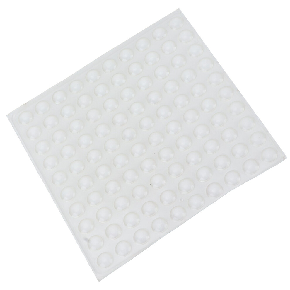 100Pcs Self Adhesive Transparent Rubber Buffer Pads For Furniture & Decor 4311377055477