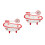 2Sets Multi-Color Ceramic Food Serving Bowl Candy Tray Household Use 5