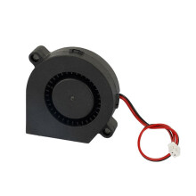 Ventilateur de Refroidissement pour Imprimante 3D 24 V, Souffleur Turbo 5015, Connecteur à 2 Broches, Vitesse de Rotation Élevée, Refroidisseur à