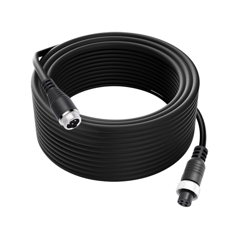 Video Camera Cable for Rear View and Monitor,4Pin Aviation Extension Wire Car Truck RV 20m