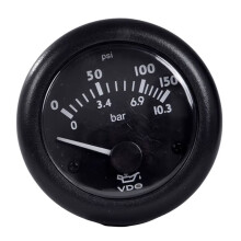 Automotive Gauge Marine Gauge VDO Oil Pressure Meter 52mm  Engines Oil Pressure Gauge 24V