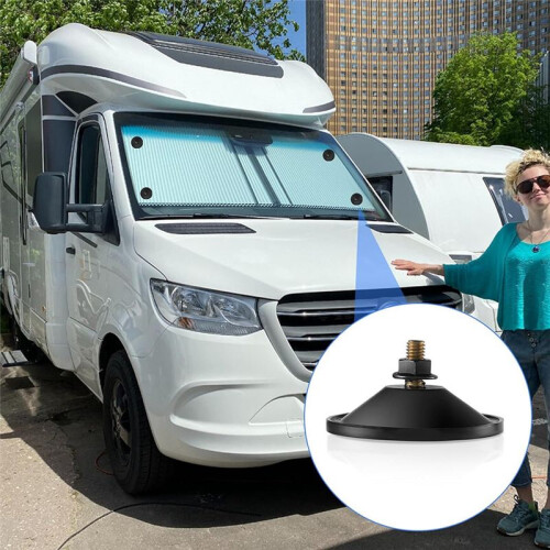 6 Peças de Ventosas Pequenas, Ventosas Fortes para Vidro, Ventosas de Janela Pretas de 2,2 Polegadas com Parafuso 1