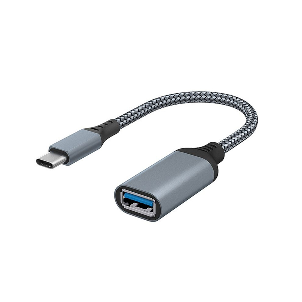 High Quality Data Cable Type-C To Usb3.0 Transfer Cable For Mobile Tablet Computer Vehicle Extension Converter Gray 6031271048068