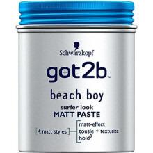Pasta texturizzante - Schwarzkopf - Got2b Beach Boy - 100 ml - Effetto surfista - Finitura opaca