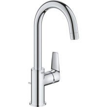 Misturador monocomando para lavatório GROHE - Tamanho L - Pescoço de cisne - Cromo