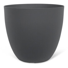 Maceta - GARDEN ID - Phoenix Antracita - 60 x 56 cm - 100% Reciclado y Reciclable - Resistente al Gel y UV - Para Exterior
