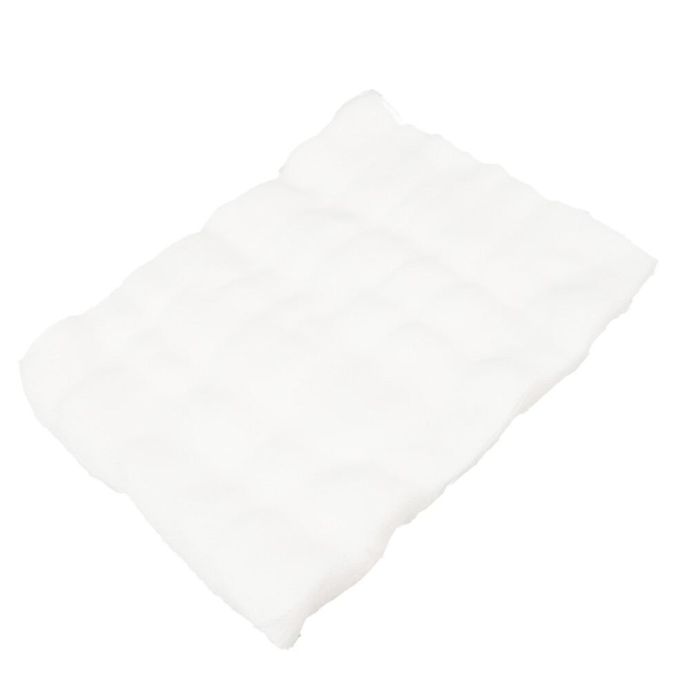White Soft Pre-Cut Gauze Face Masks - 100Pcs Disposable For Salon Use