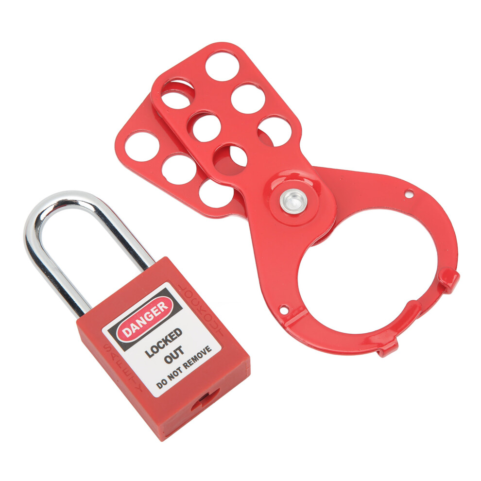 Industrial Lockout Tagout Kit 38Mm Shackle Padlock With Safety Hasp 4361373982529