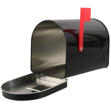 4Pcs Black Metal Mailbox Coin Bank Tinplate Decorative Home Organizer