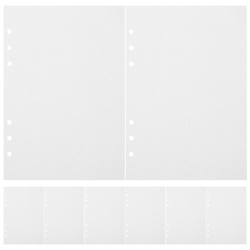 240Sheets White Notebook Refill Paper Thick 6 Holes Loose Leaf