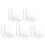 10Stk Eckschutz Spritzschutz Transparent Wasserstopp 9