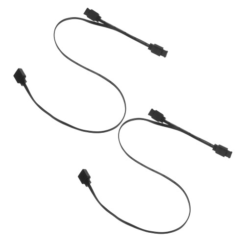 8Pcs Gaming Pc Argb Cable Extensions Black Plastic Easy Plug and Play 1