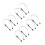 8Pcs Gaming Pc Argb Cable Extensions Black Plastic Easy Plug and Play 7