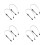 8Pcs Gaming Pc Argb Cable Extensions Black Plastic Easy Plug and Play 9