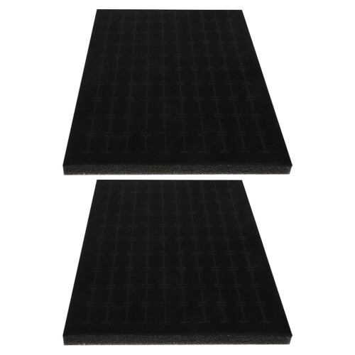 6Pièces Support Éponge Noir Pour Rangement Doux Élégant
