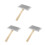 3Pièces Brosse Cardeuse À Laine Bois Acier Pour 5