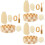 3Ensembles Kit Nettoyage Corps Et Pieds Exfoliants Multicolores 7