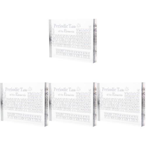 4Pièces Présentation Élément Périodique Transparent Durable 1