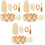 3Ensembles Kit Nettoyage Corps Et Pieds Exfoliants Multicolores 4