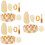 3Ensembles Kit Nettoyage Corps Et Pieds Exfoliants Multicolores 8