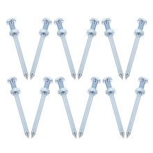 24Pièces Pointes Lourdes En Métal Pour Aérateur Pelouse Jardin Argent