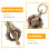 Pendentif Vajra Cuivre Pour Porte-Clés Collier DIY 8
