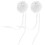 4Pièces Pompons Blancs Décoratifs Cloche Pour Rollers 3