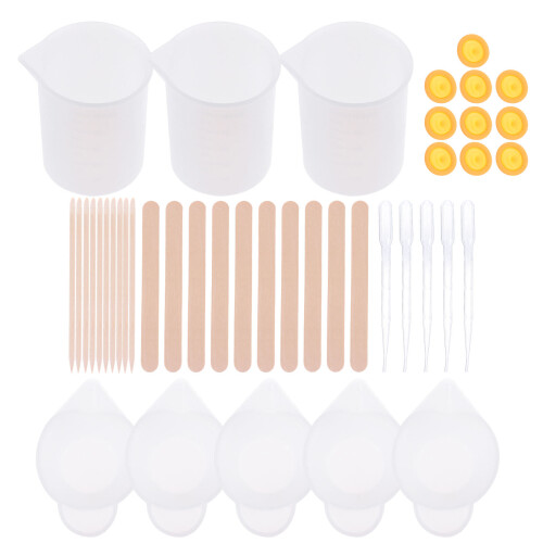 2Ensembles Kits Mélange Époxy Silicone Pour Artisanat DIY 2