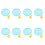 2Pcs Small Pet Hamster Running Wheel Sky-Blue Silent Exercise Toy 4