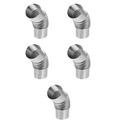 5Pièces 90 Pour Poêles Camping Bois Argent 2