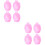 8Pièces Bol Ongles Rose Trou Suspendu Pour 5