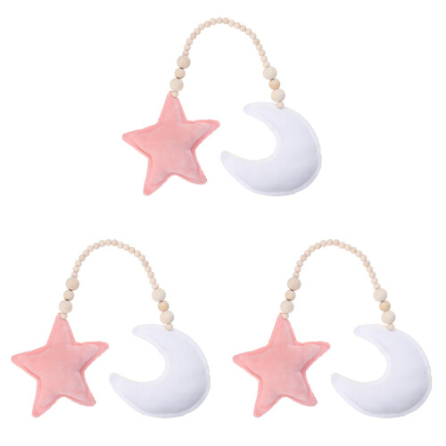 3Pièces Mobile Étoile Pour Lit Bébé Décoration Suspendue Colorée 1