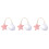 3Pièces Mobile Étoile Pour Lit Bébé Décoration Suspendue Colorée 4