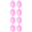 8Pièces Bol Ongles Rose Trou Suspendu Pour 4