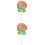 2Pièces Ornements Décorative Multifonction Bois Coloré 6