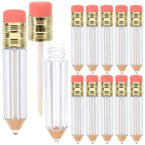 48Pièces Tubes Vides Forme Crayon Pinceau Pour Gloss Multi 2