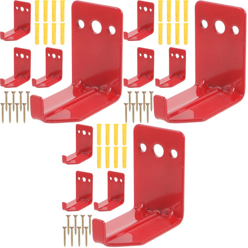 12Stk Rote Wandhalter Langlebigem Material Zuhause 2