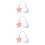 3Pièces Mobile Étoile Pour Lit Bébé Décoration Suspendue Colorée 8