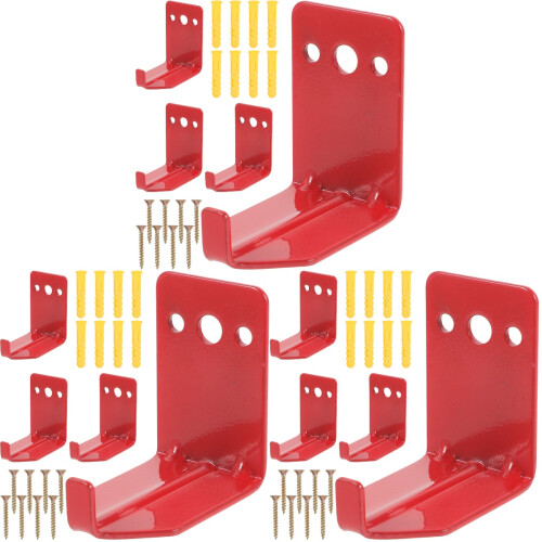 12Stk Rote Wandhalter Langlebigem Material Zuhause 1