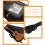 2Pièces Étui Ukulélé Oxford Noir Poche Transparente Et Compact 4