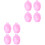 8Pièces Bol Ongles Rose Trou Suspendu Pour 3