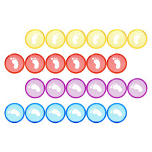 120Pièces Disques De Fixation Plastique Couleurs Vives Pour Cahiers