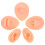 5Ensembles Modèles Silicone Khaki Oreilles Pour De Piercing 1
