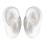 3Paires Oreilles De Simulation Blanches En Silicone Pour Enseignement 1