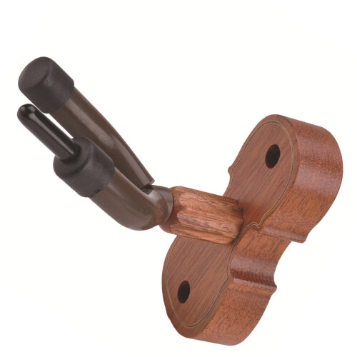 Support Violon Mural Bois Fer Caoutchouc Crochet Chic Durable