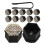 20Pièces Couvre Écrous ABS Multi Strass Éclatants 1
