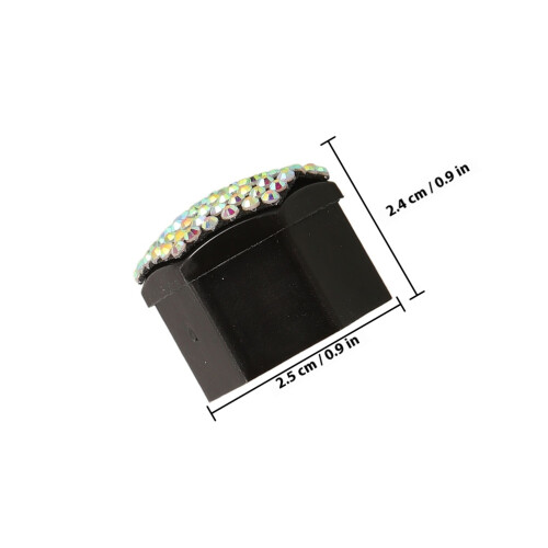 20Pièces Couvre Écrous ABS Multi Strass Éclatants 1