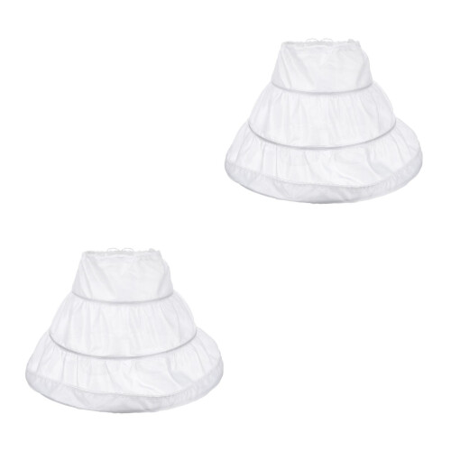 2Pièces Jupon Demi- Bandes Élastiques 2