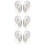 3Paires Oreilles De Simulation Blanches En Silicone Pour Enseignement 7
