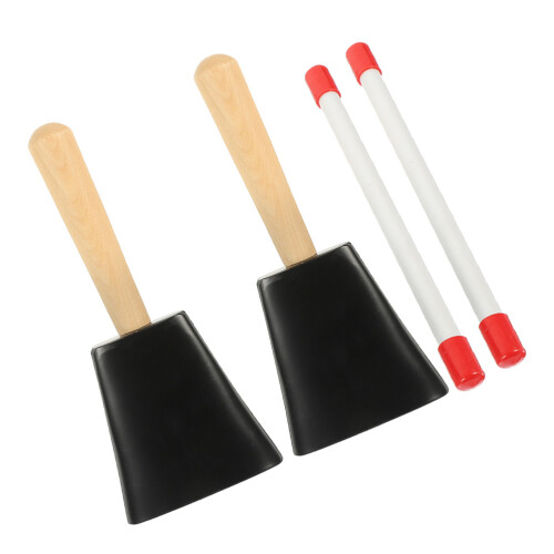3Ensembles Cowbells À Main Avec Confortable Jeu Musical 2